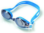 mirror lens metalized swim goggles