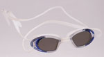 mirror lens metalized swim goggles