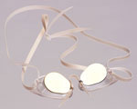 mirror lens metalized swim goggles
