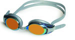 mirror lens metalized swim goggles