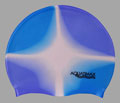 multi-color swim cap