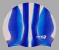 multi-color swim cap