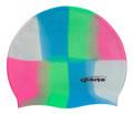 multi-color swim cap